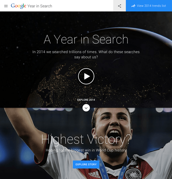 Google Year in Search 2014