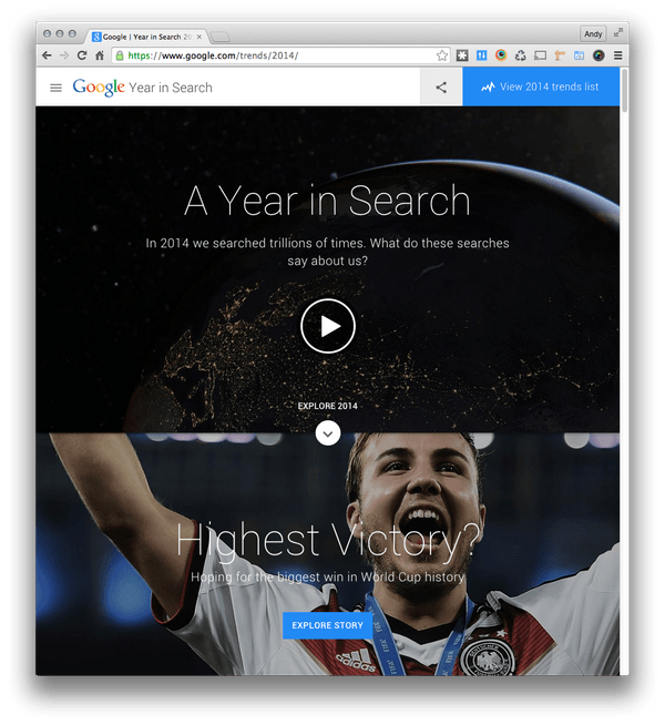 Google Year in Search 2014